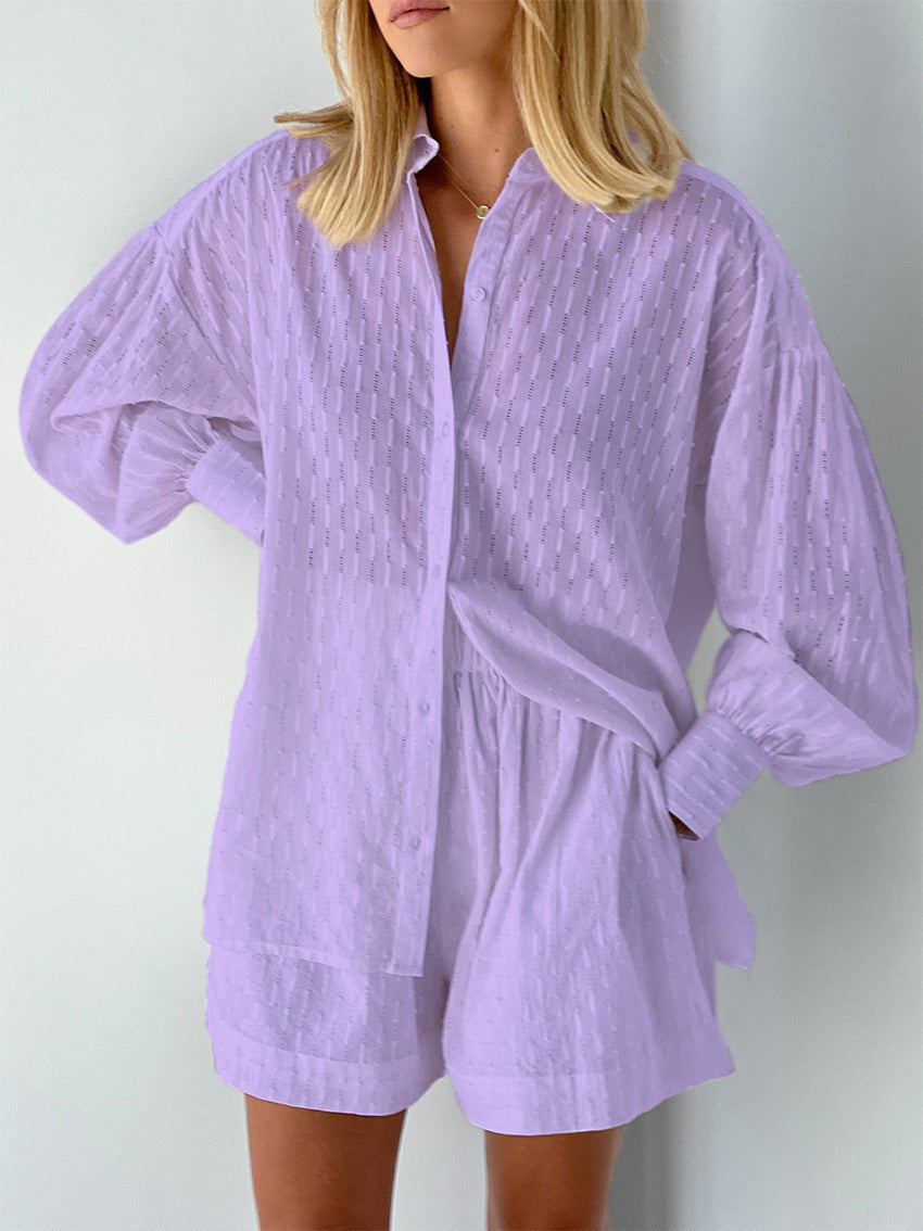 Emmeline Chic Shirt & Shorts Set