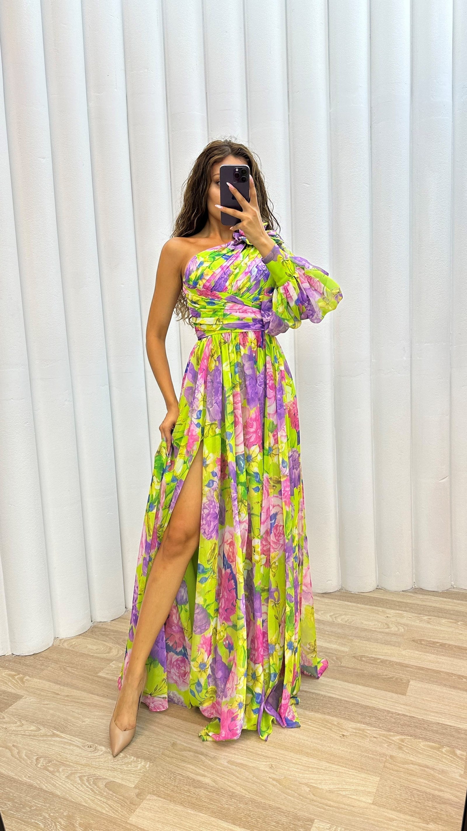 Brigitte Graceful Flowing Gown