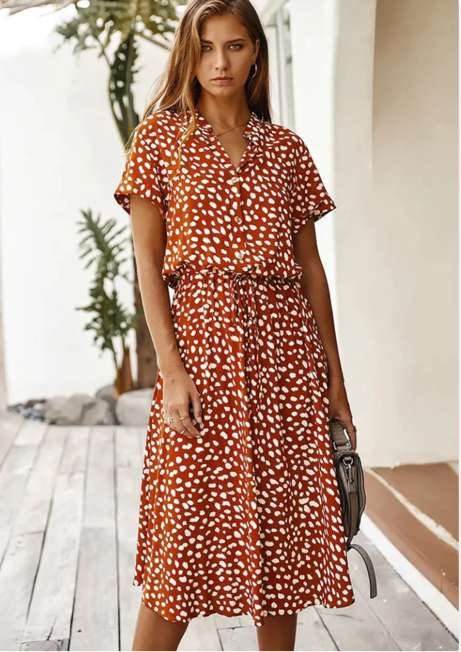 Celia Vintage Midi Dress