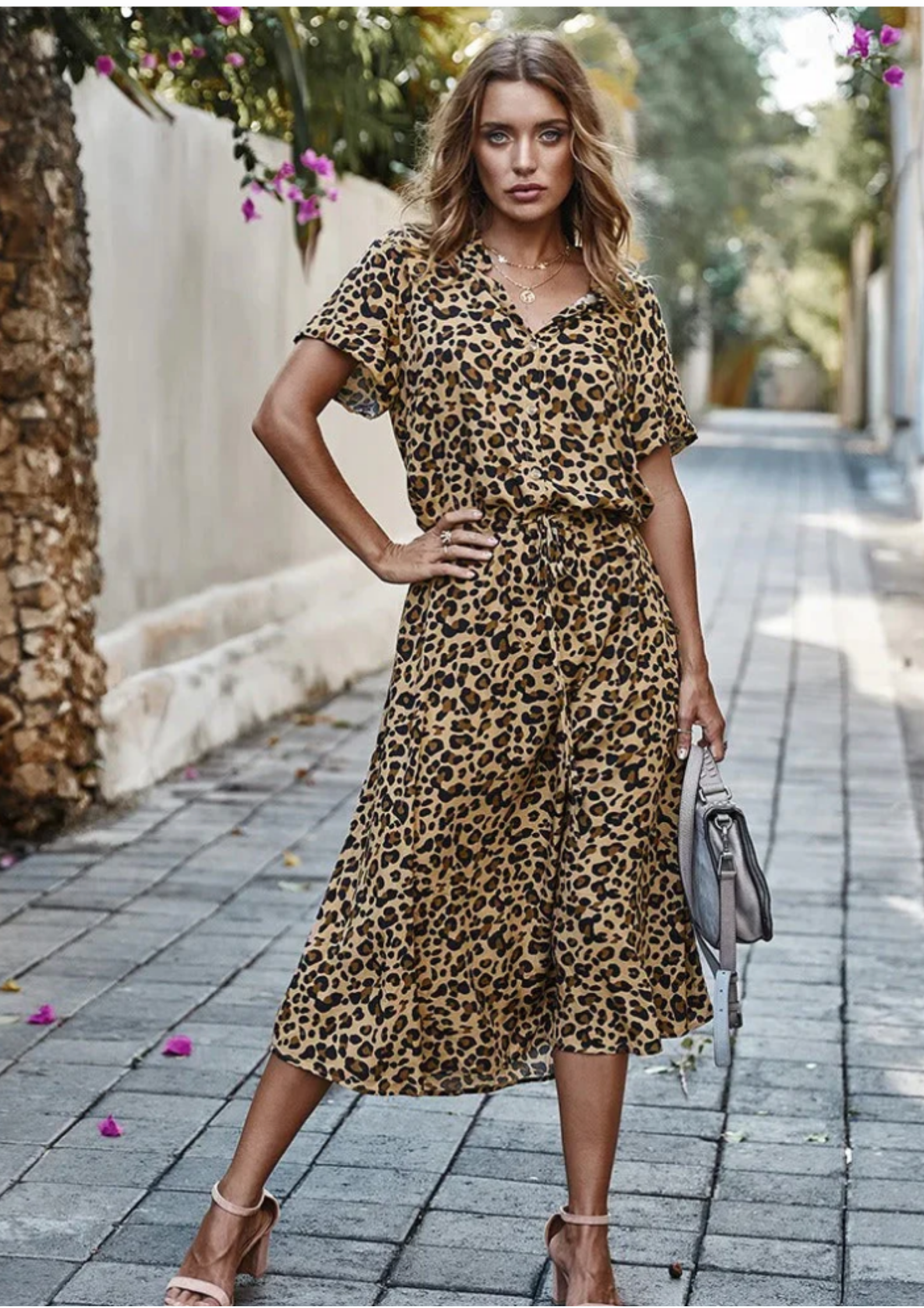 Celia Vintage Midi Dress