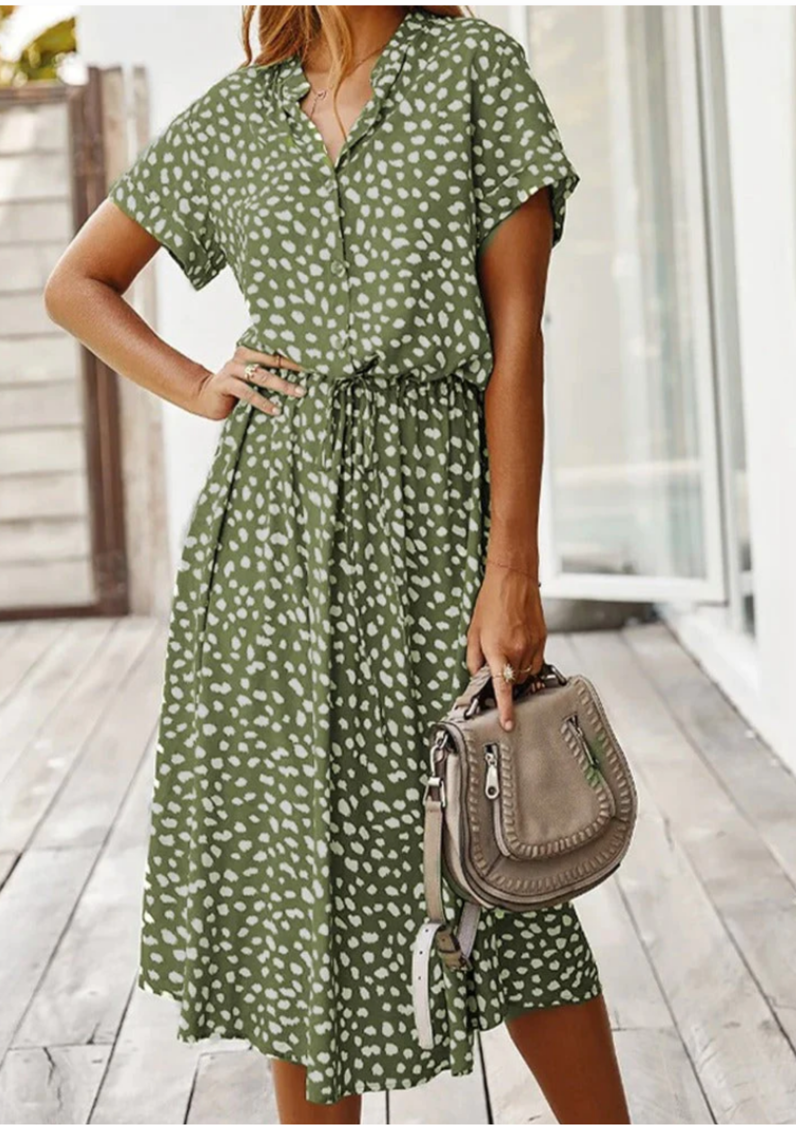 Celia Vintage Midi Dress
