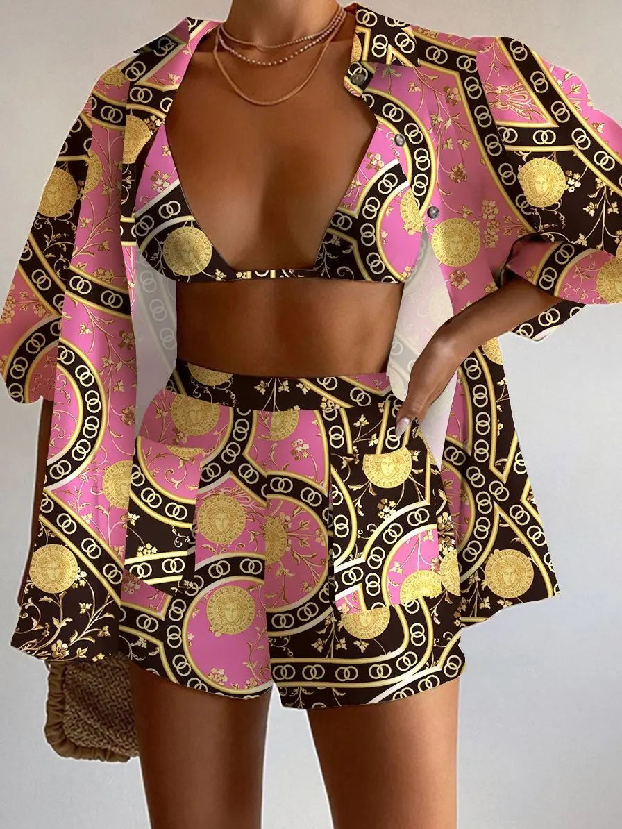 Rona Sexy Three Piece Set Perfect for Summer