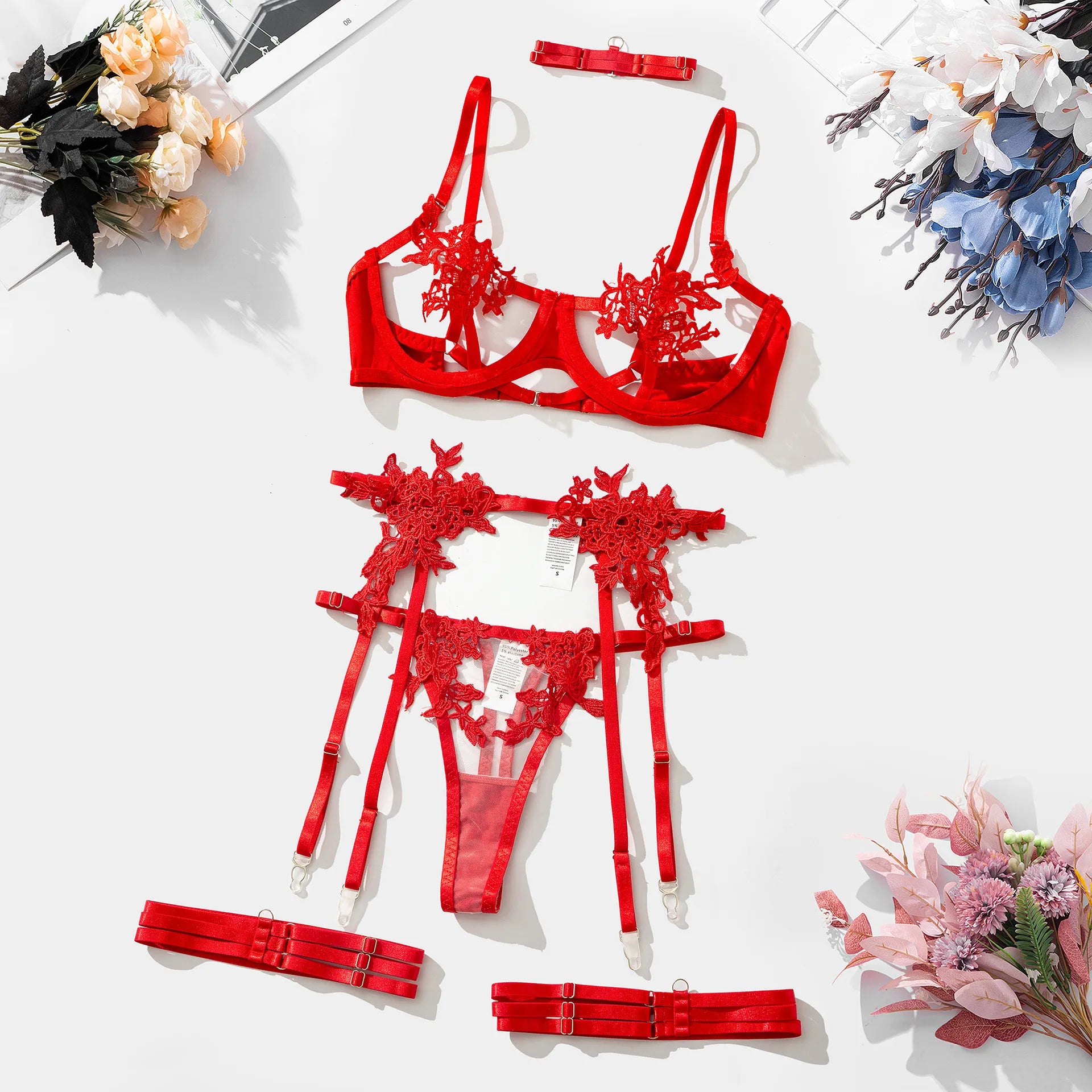 Ava 3-Piece French Lingerie Set