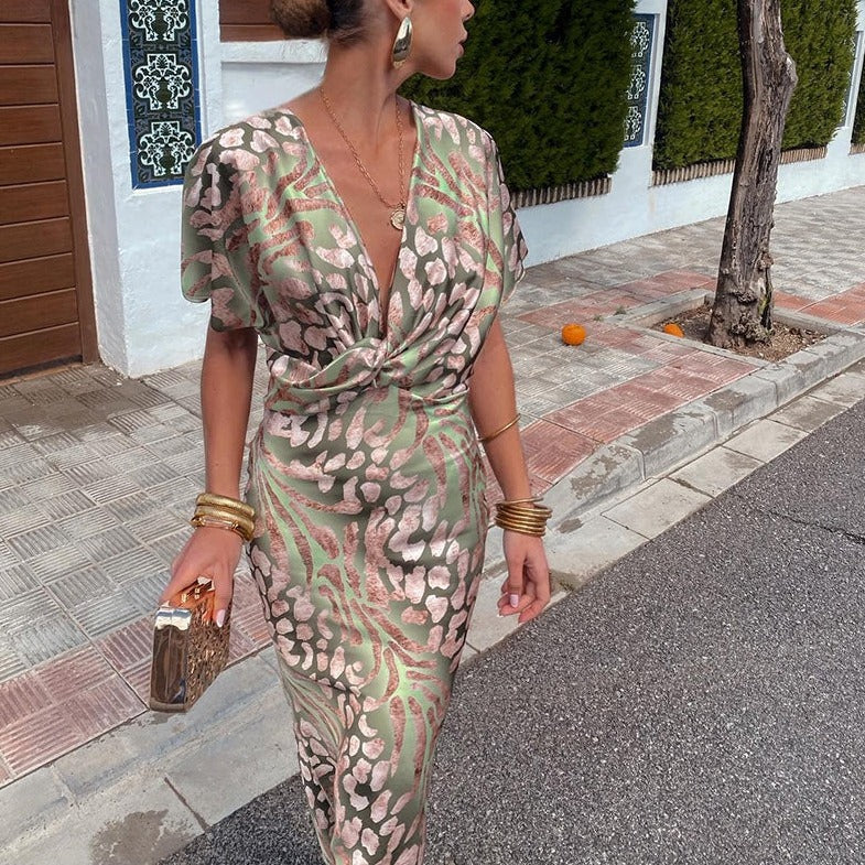 Georgette Sophisticated Silk Dress