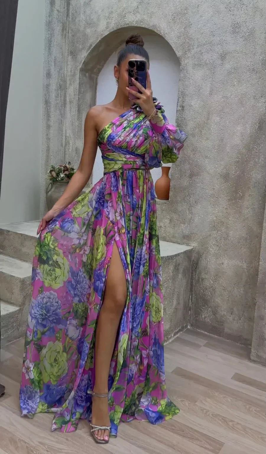 Brigitte Graceful Flowing Gown