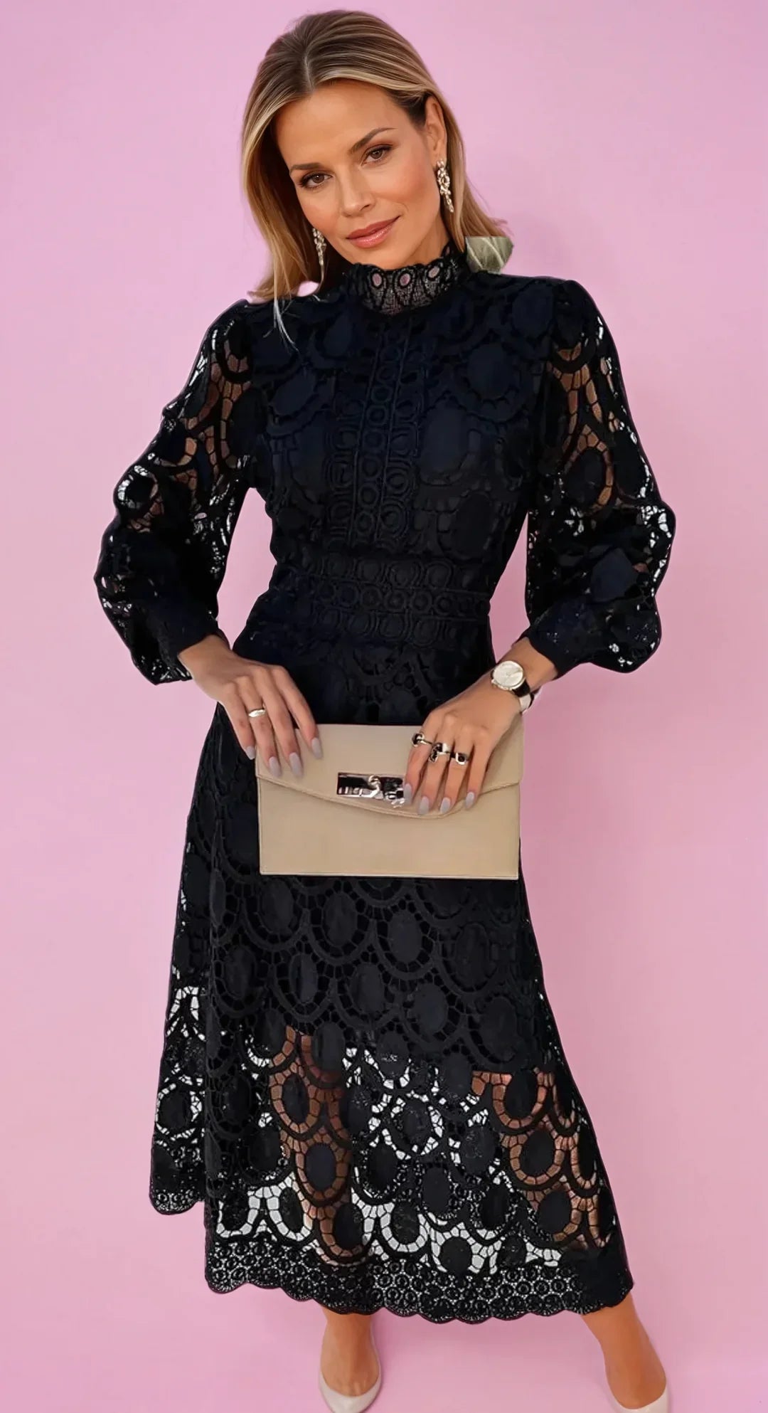 Juliette Lace Midi Dress