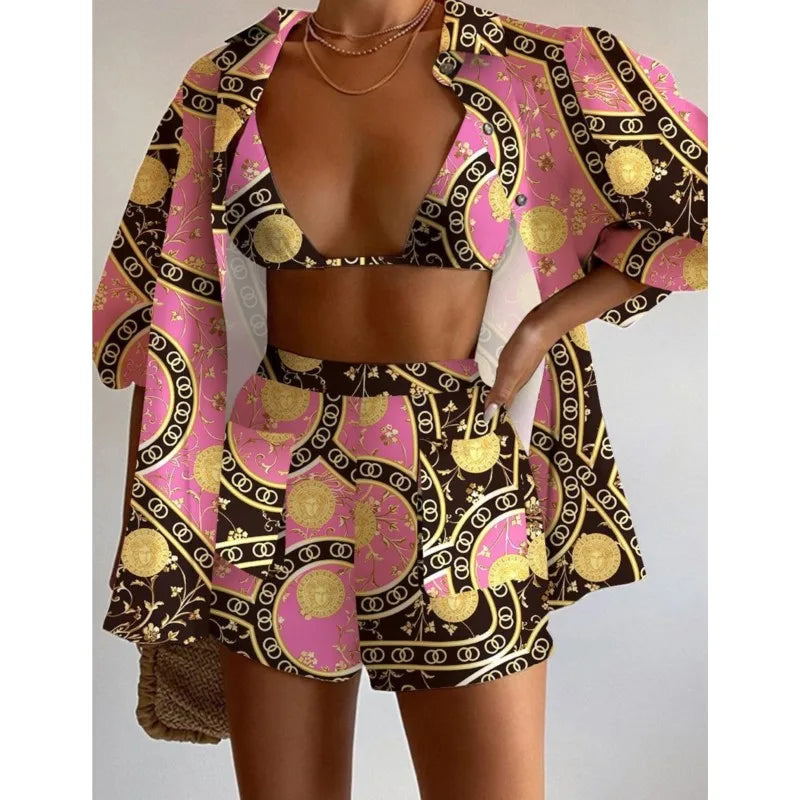 Rona Sexy Three Piece Set Perfect for Summer