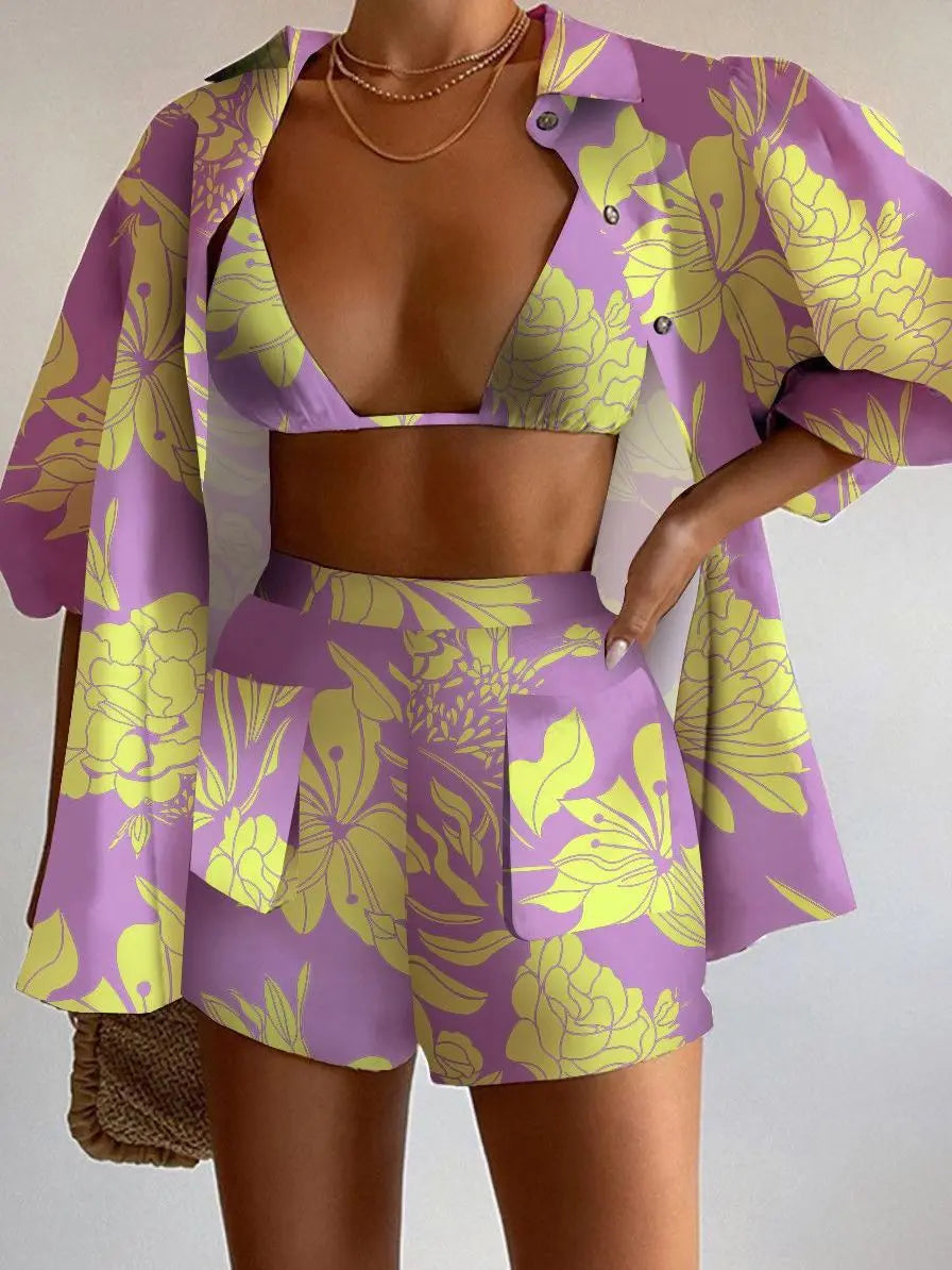 Rona Sexy Three Piece Set Perfect for Summer