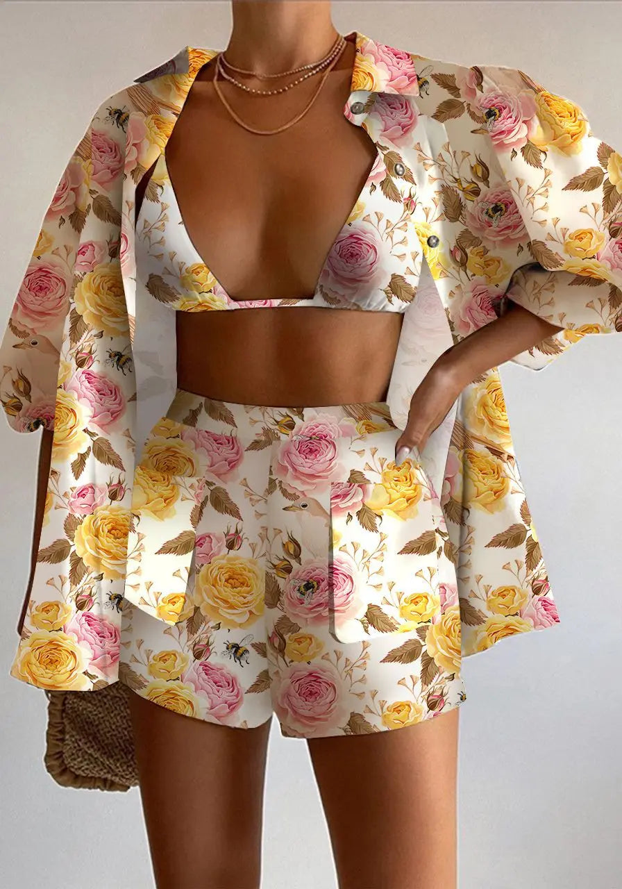 Rona Sexy Three Piece Set Perfect for Summer