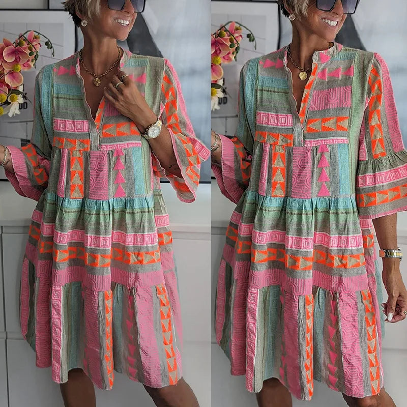 Delphine Elegant Spring Midi Dress