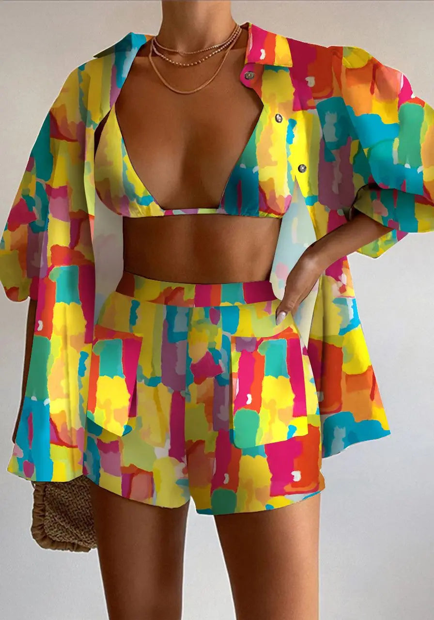 Rona Sexy Three Piece Set Perfect for Summer