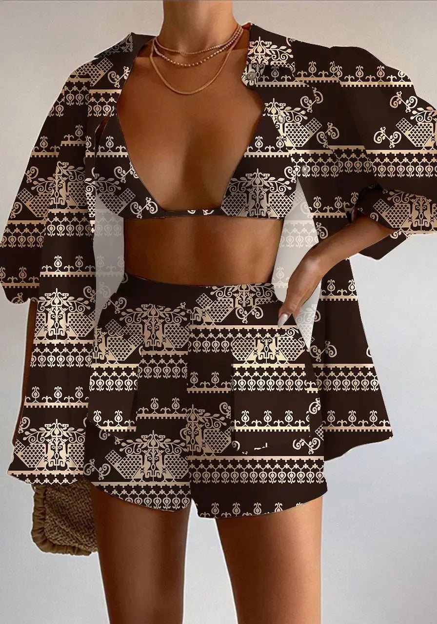 Rona Sexy Three Piece Set Perfect for Summer