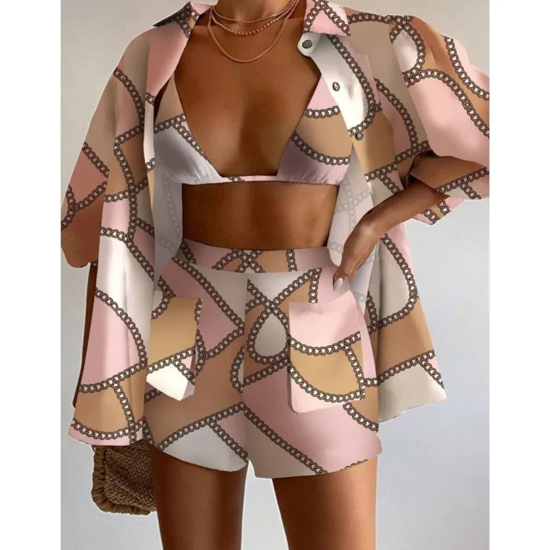 Rona Sexy Three Piece Set Perfect for Summer