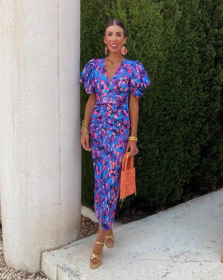 Soleil Statement Midi Dress